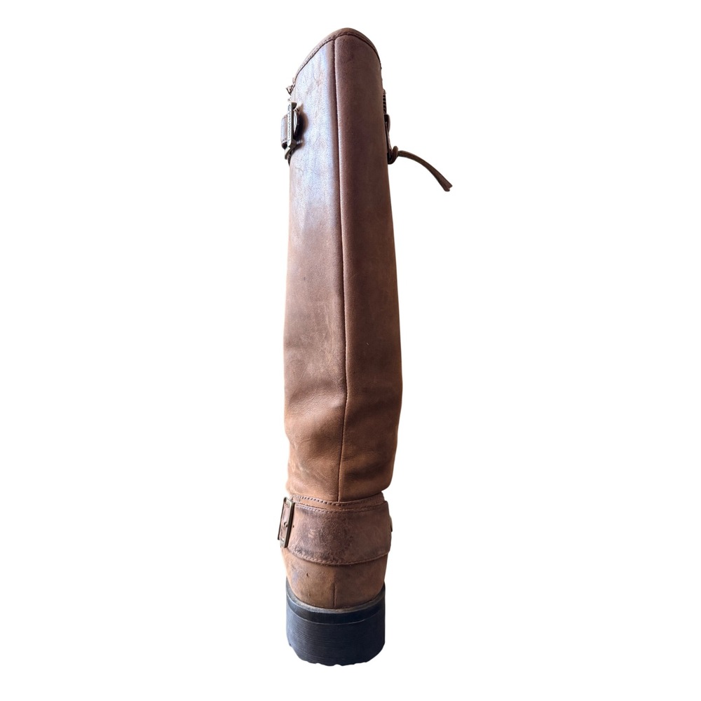 Timberland Womens Tan Leather Tall Riding Boots Buckle Size 10M - Picture 11 of 16